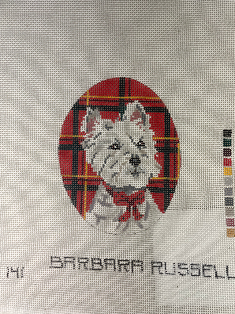 *SALE Barbara Russell 141 Westie Ornament