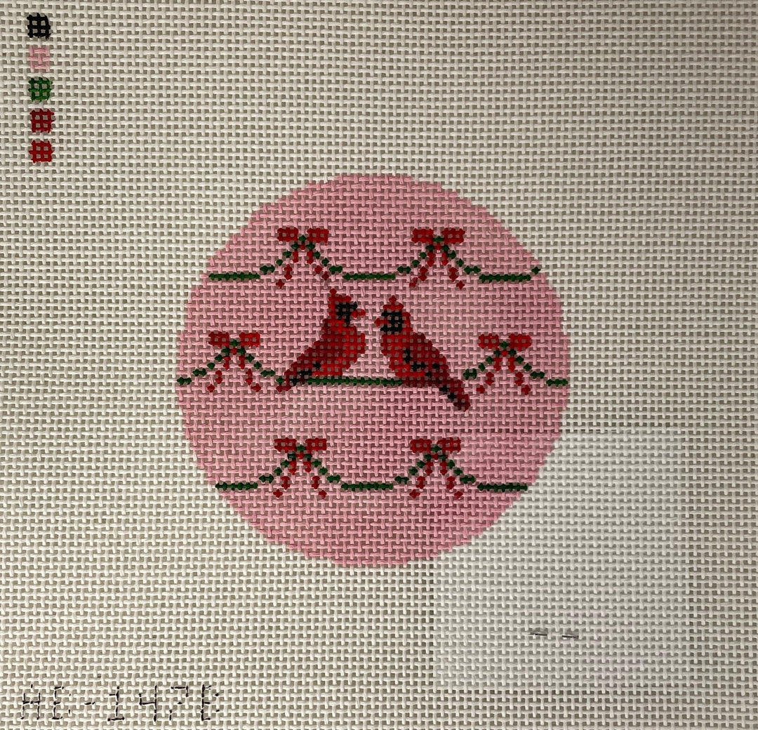 * Alice and Blue AB147B Pink Cardinal Round