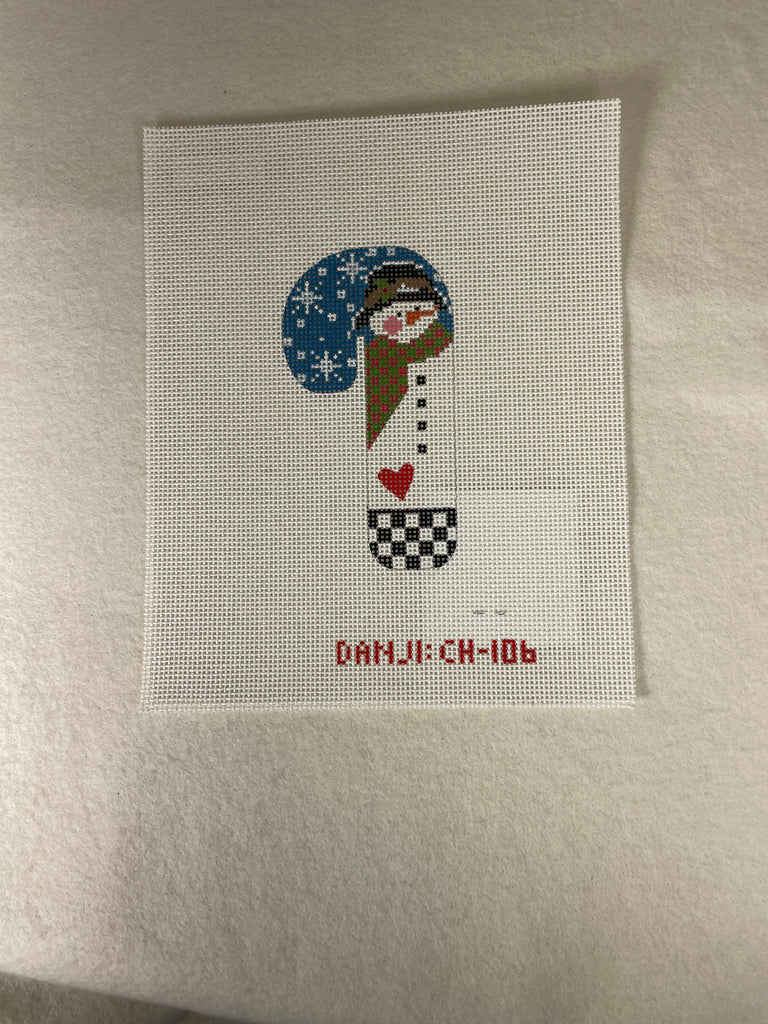 * Danji CH106 Black Hat Heart Snowman Candycane - 13 mesh