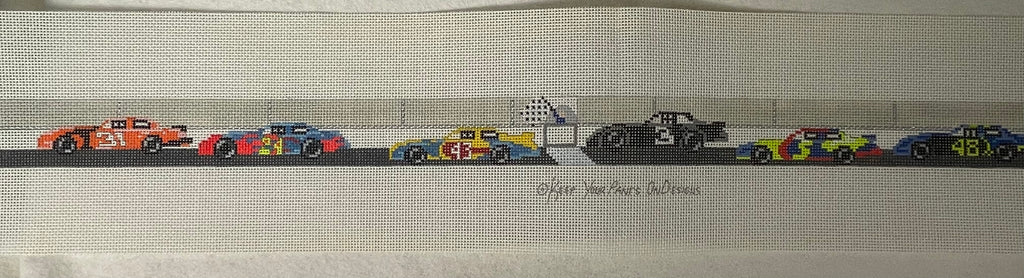 * CBK Needlepoint Collections 340 Race Car Belt