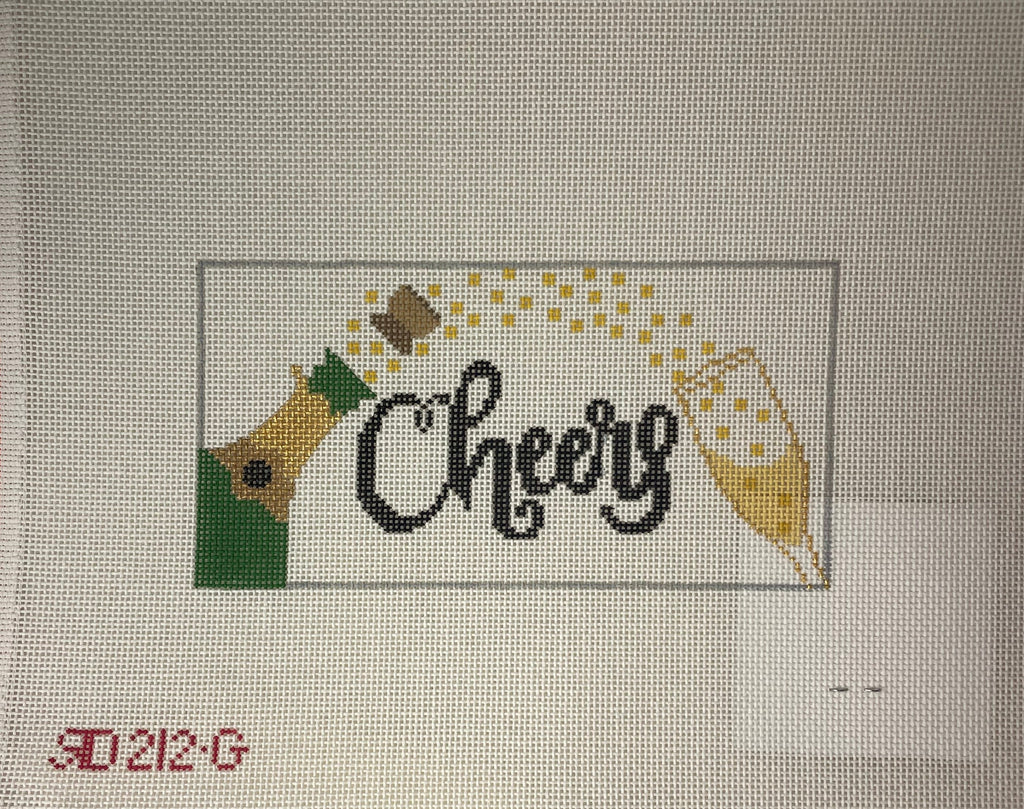 *Rachel Donley Needlepoint RD212G Cheers / Green