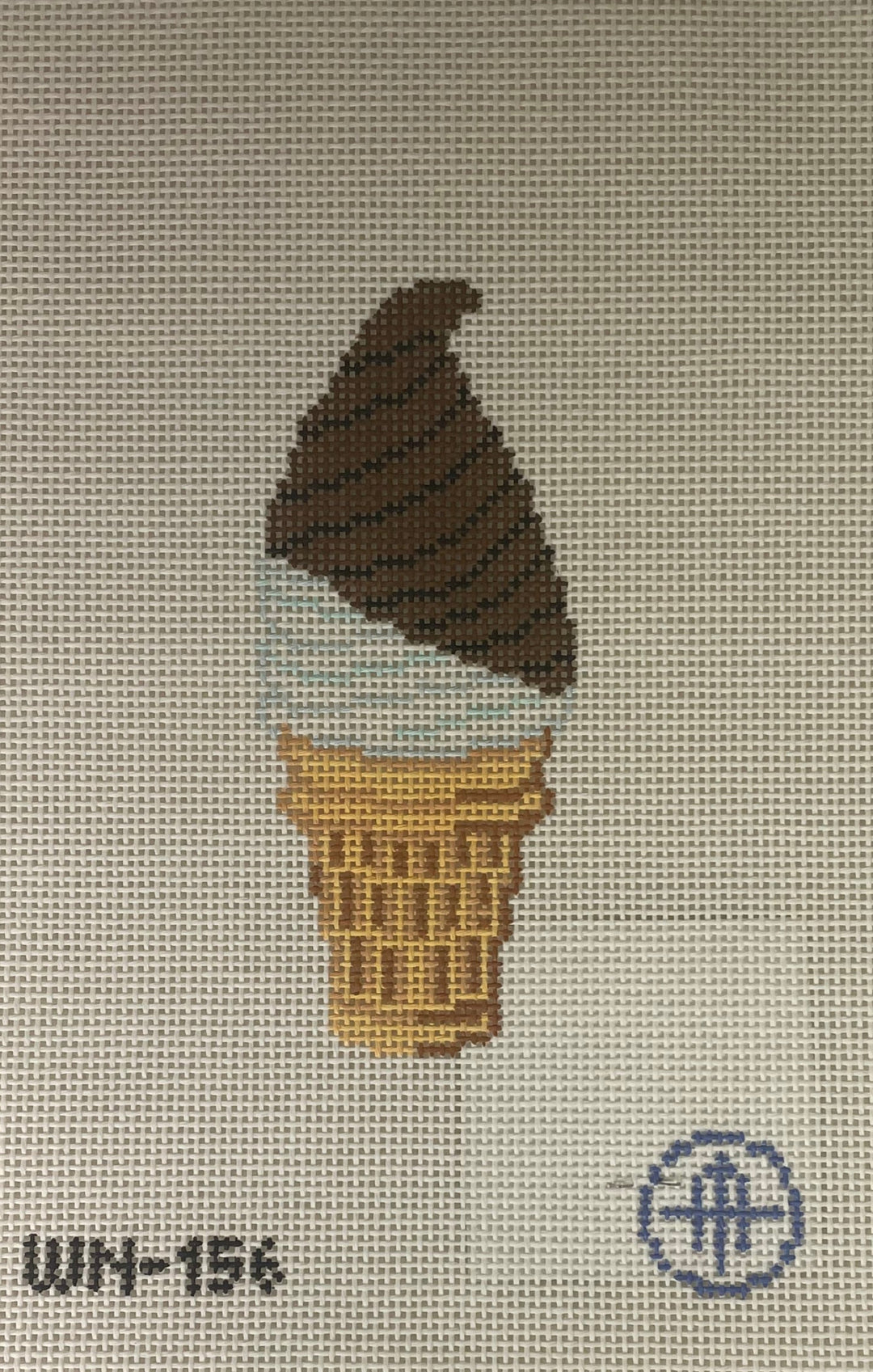 *Wheelhaus Needlepoint 156 Oh Fudge Ice Cream Cone