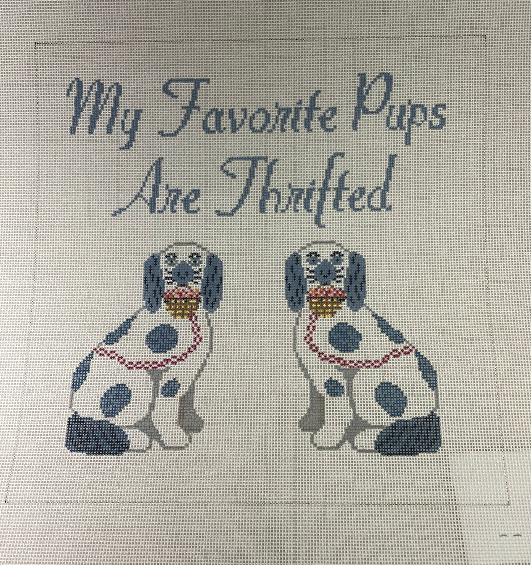 *SALE Anne Fisher Needlepoint PM01 Thrifty Dogs