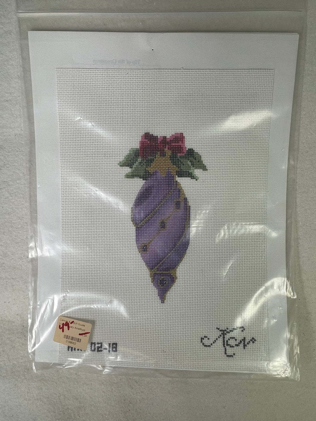 * SALE / Kelly Clark KAH 2-18 February Amethyst Heritage Ornaments Stitch Guide