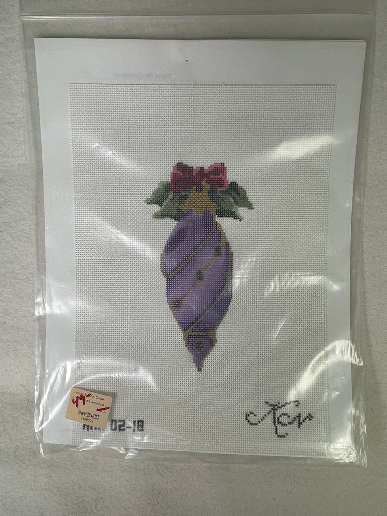 * SALE / Kelly Clark KAH 2-18 February Amethyst Heritage Ornaments Stitch Guide