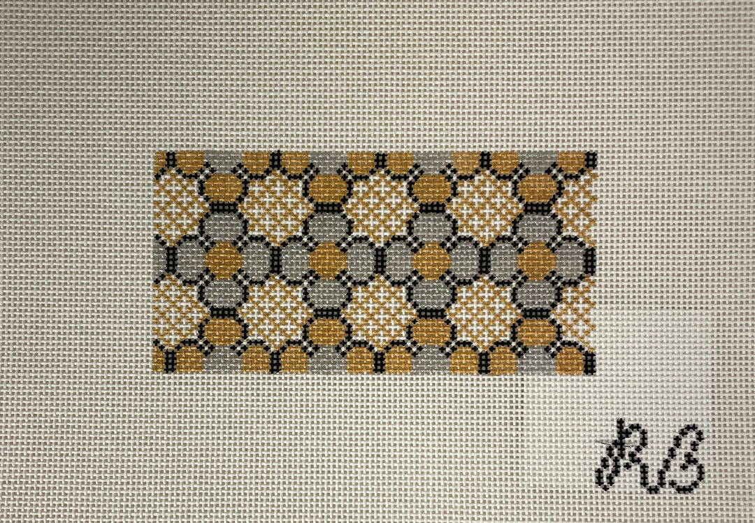 Rachel Barri  Floral Lattice Clutch Insert- Silver and Gold