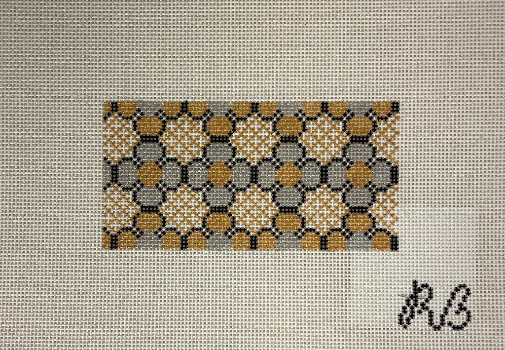 Rachel Barri  Floral Lattice Clutch Insert- Silver and Gold