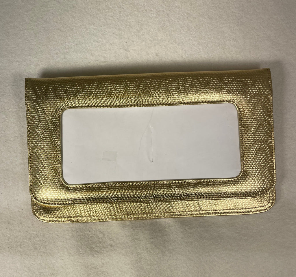 * Lee Clutch Bag64GL Gold Lizard