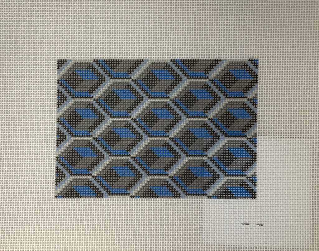 * Rachel Barri Bonjour- Geode (black,grey,blues) Passport Cover