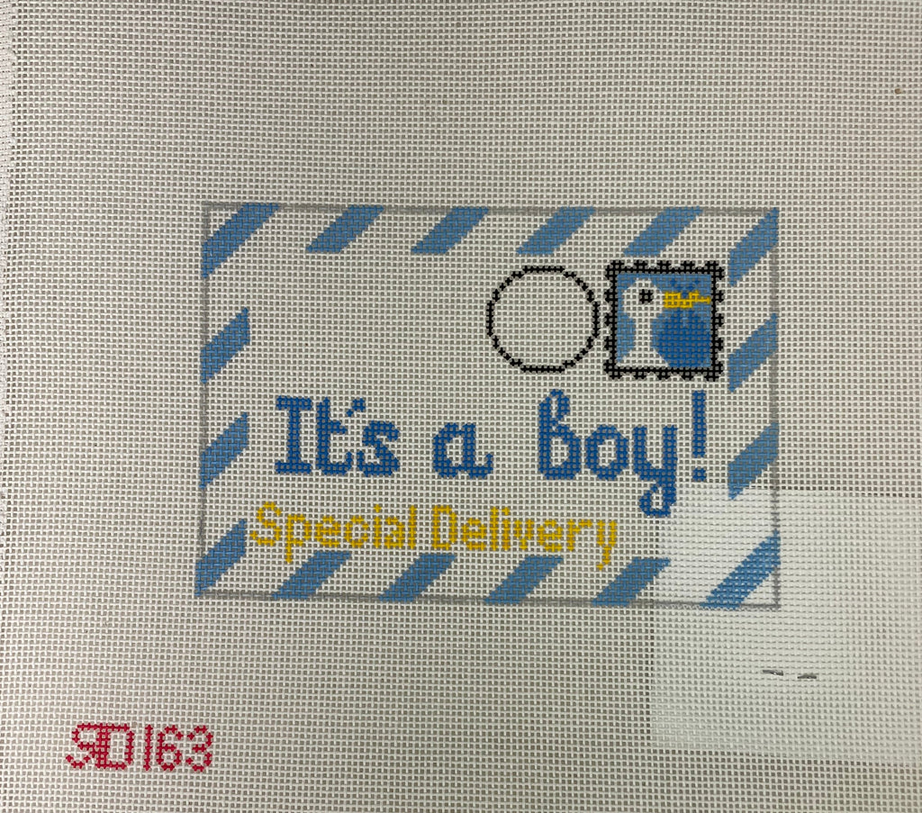 * Rachel Donley Needlepoint RD163  It's a Boy Letter