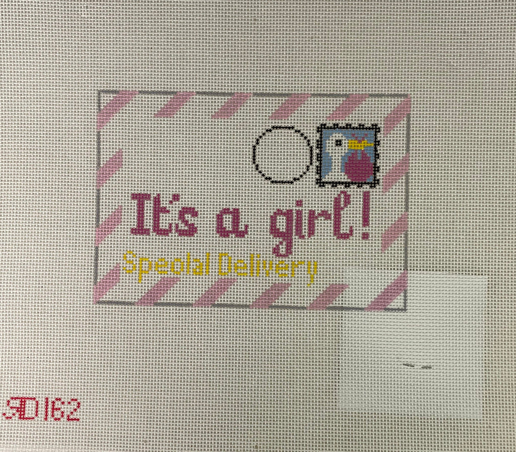 * Rachel Donley Needlepoint RD162  It's a Girl Letter