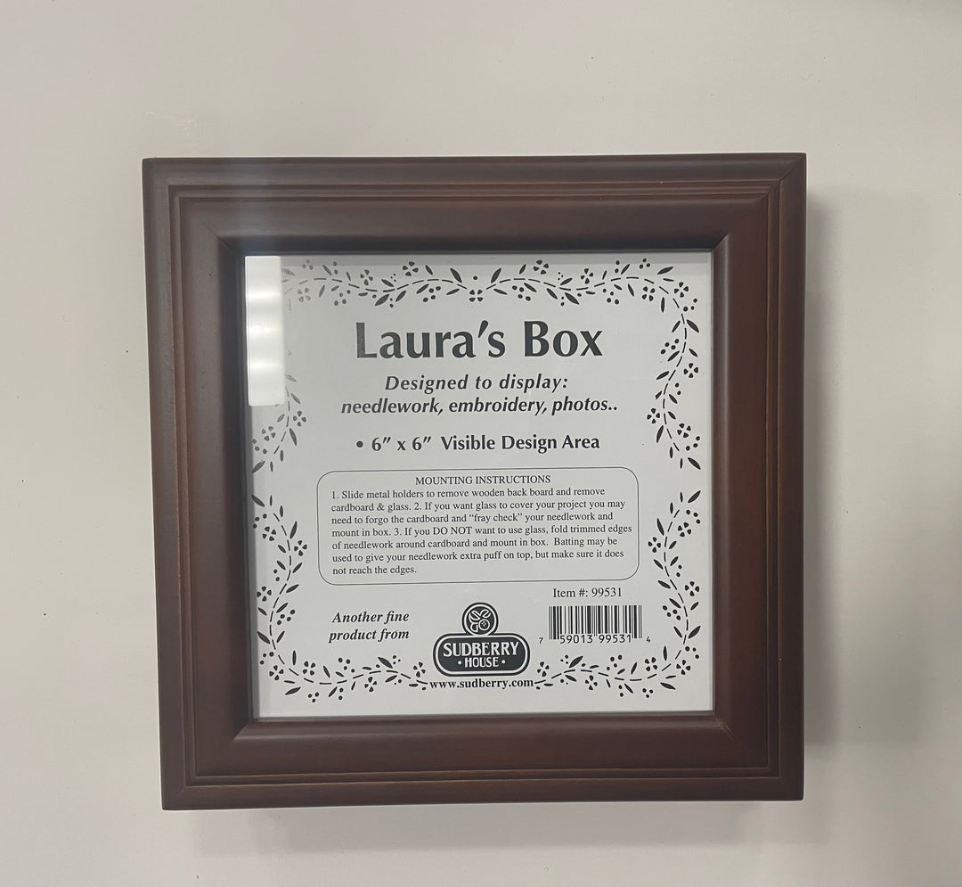 Sudberry House New Laura's Square 6x6 Box- Mahogany