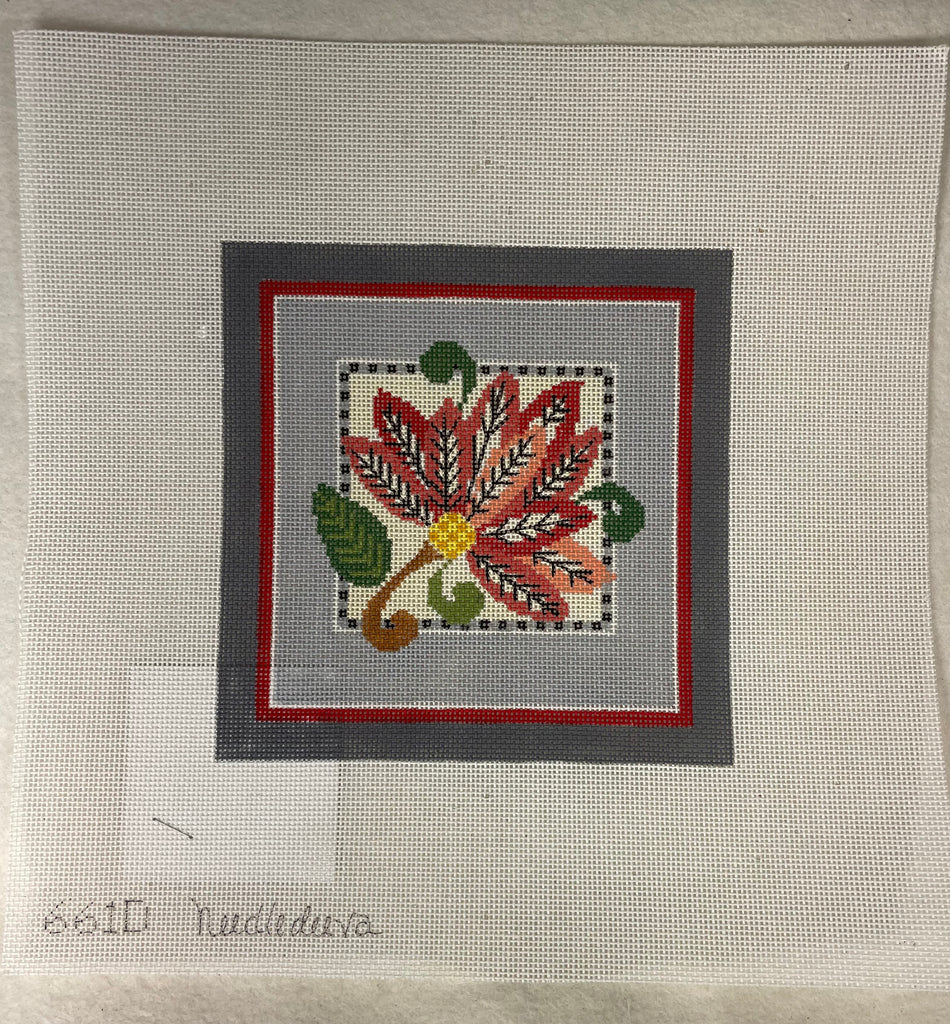 *SALE Needledeeva 661D Grey Flower