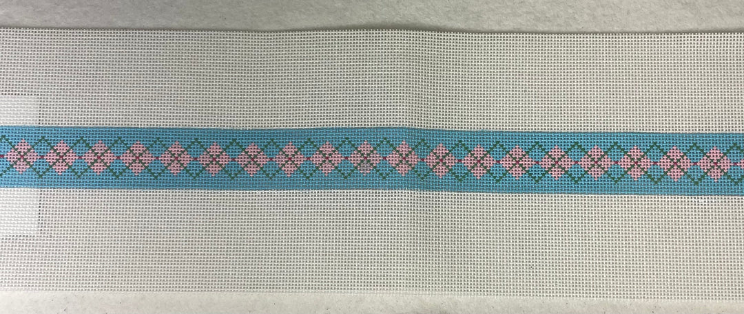 * Voila P613 Argyle Aqua Pet Collar