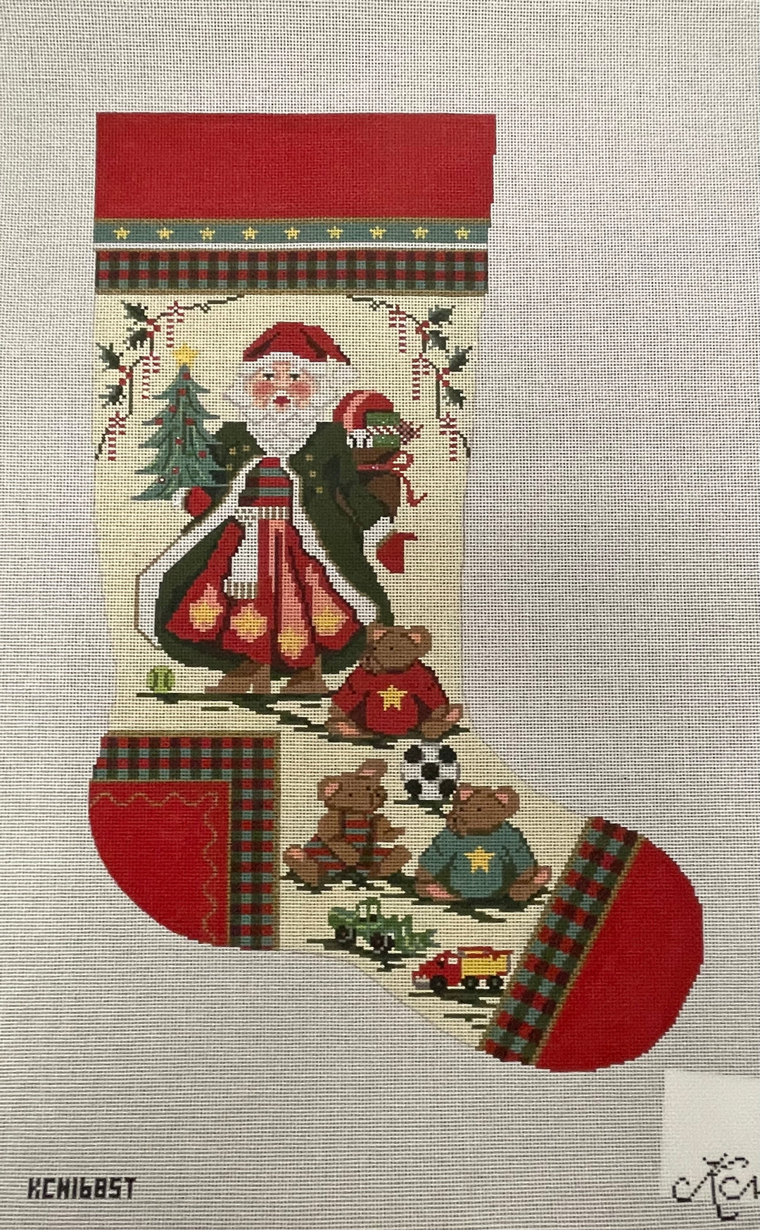 * SALE- KCN Designs 168ST Santa and Teddy Bears