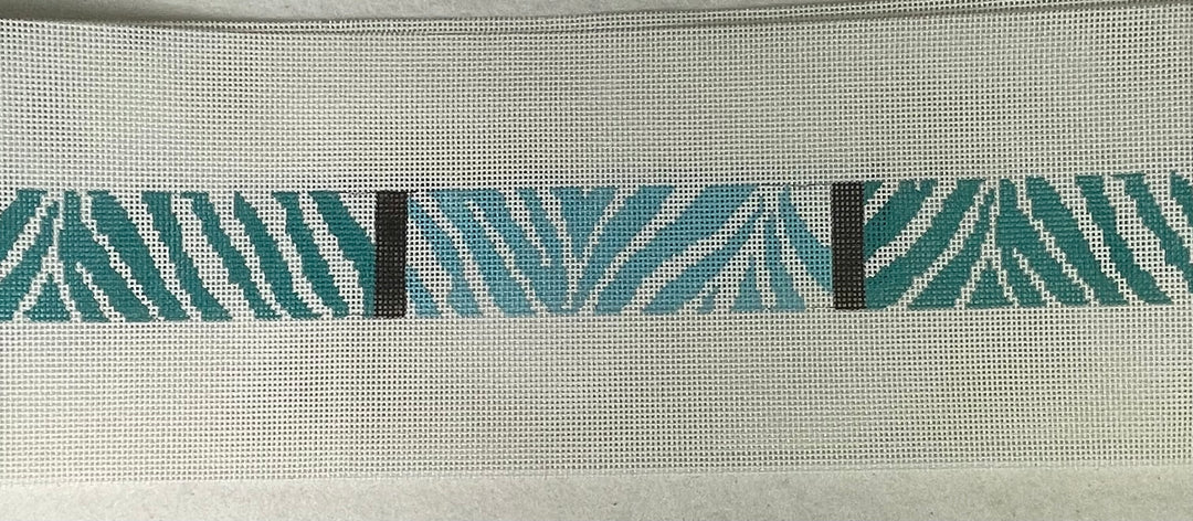 * Clara Wells CLB203 Teal Zebra Belt