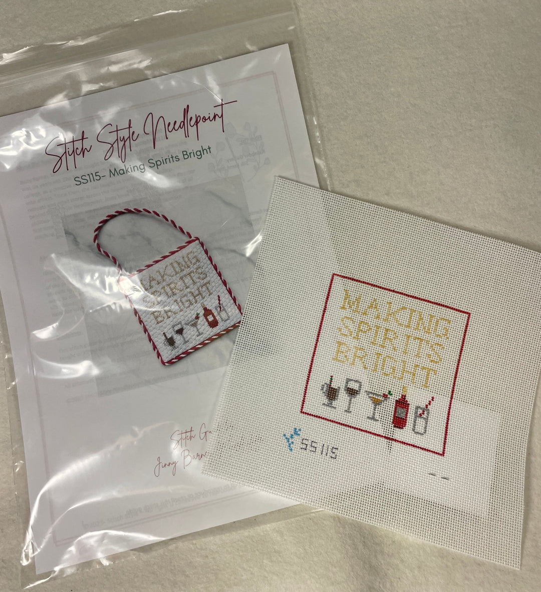 * Stitch Style SS115 Making Spirits Bright- Stitch Guide by Jinny McAuliffe