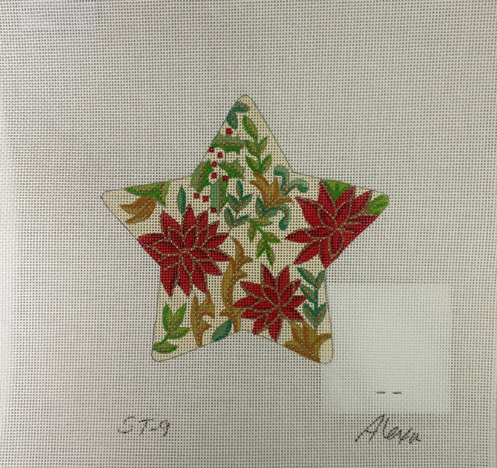 *Alexa Designs ST9 Floral Star Ornament