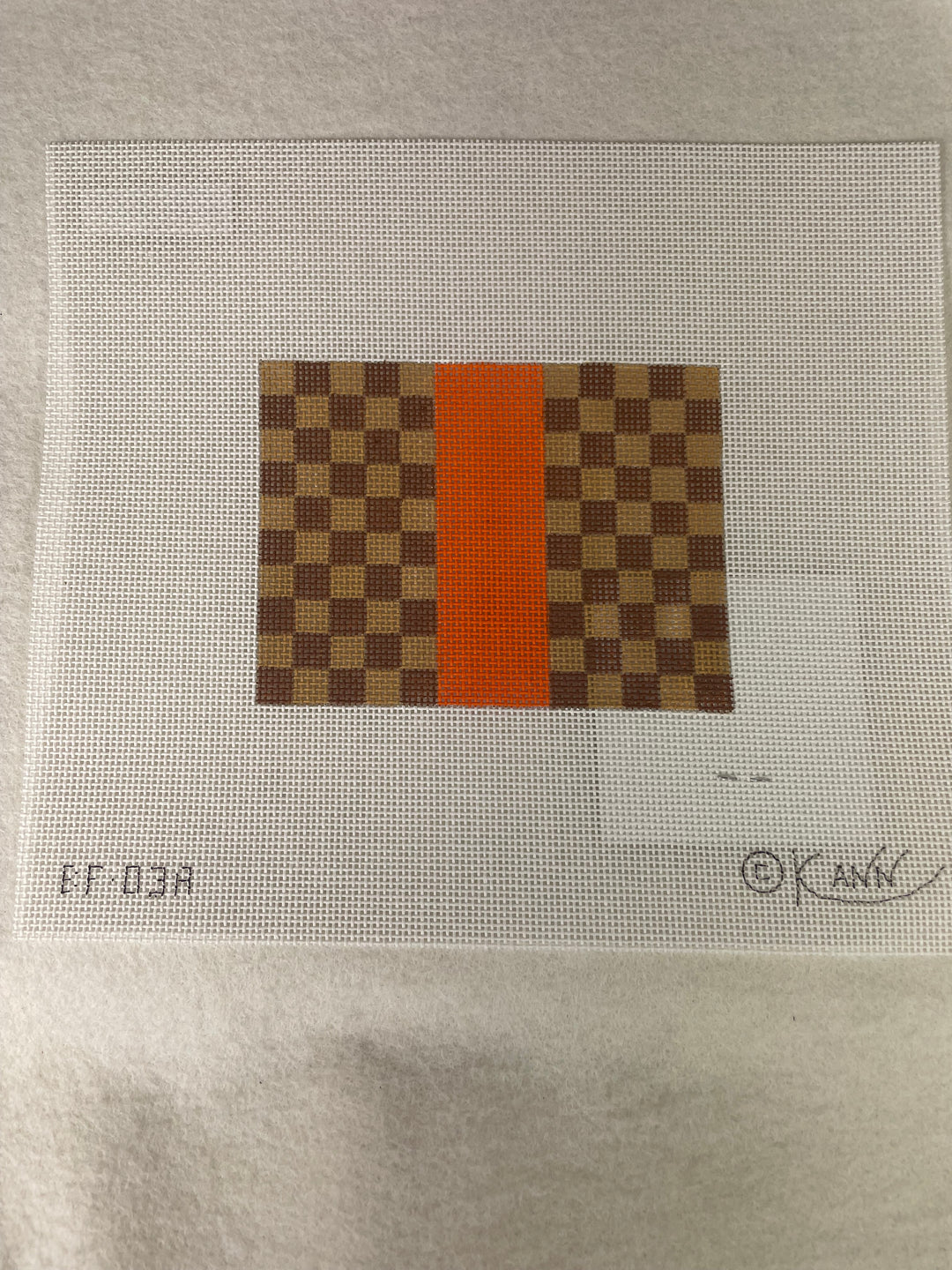 * Kimberly Ann BF-03A Louis Square Bitsy Flat, Orange