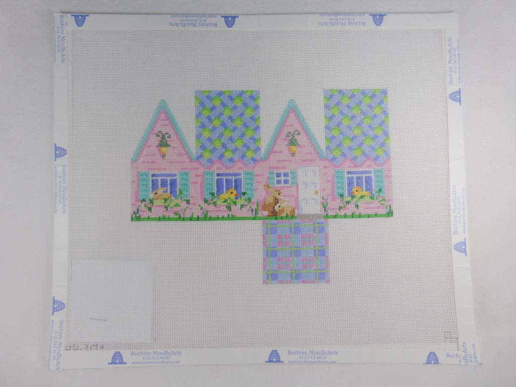 Associated Talents HH101 Easter Cottage Blue Lattice