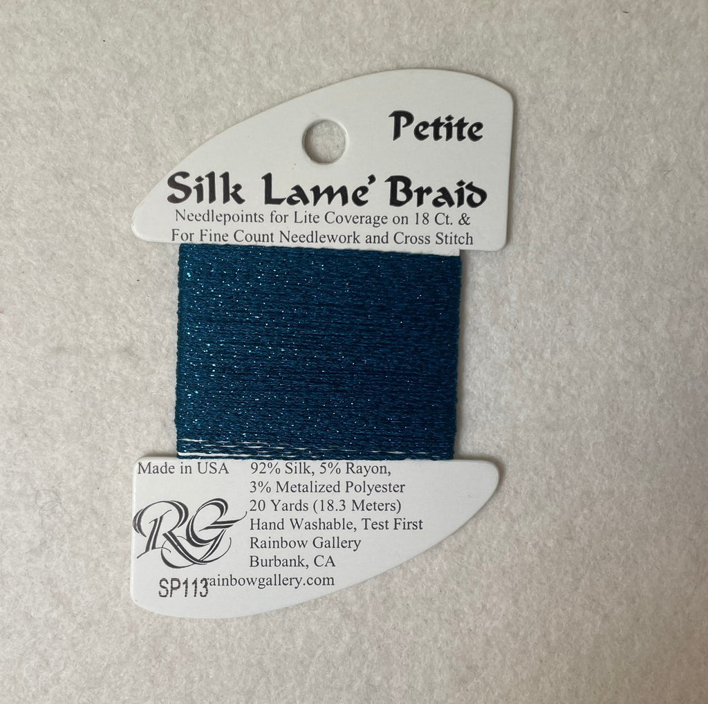 Petite Silk Lame Braid SP113 Dark Lagoon