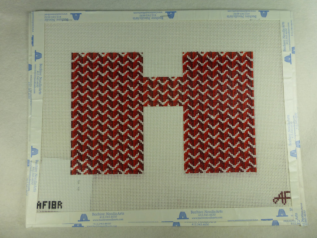 * Anne Fisher Needlepoint AF18R Pattern Clutch Front