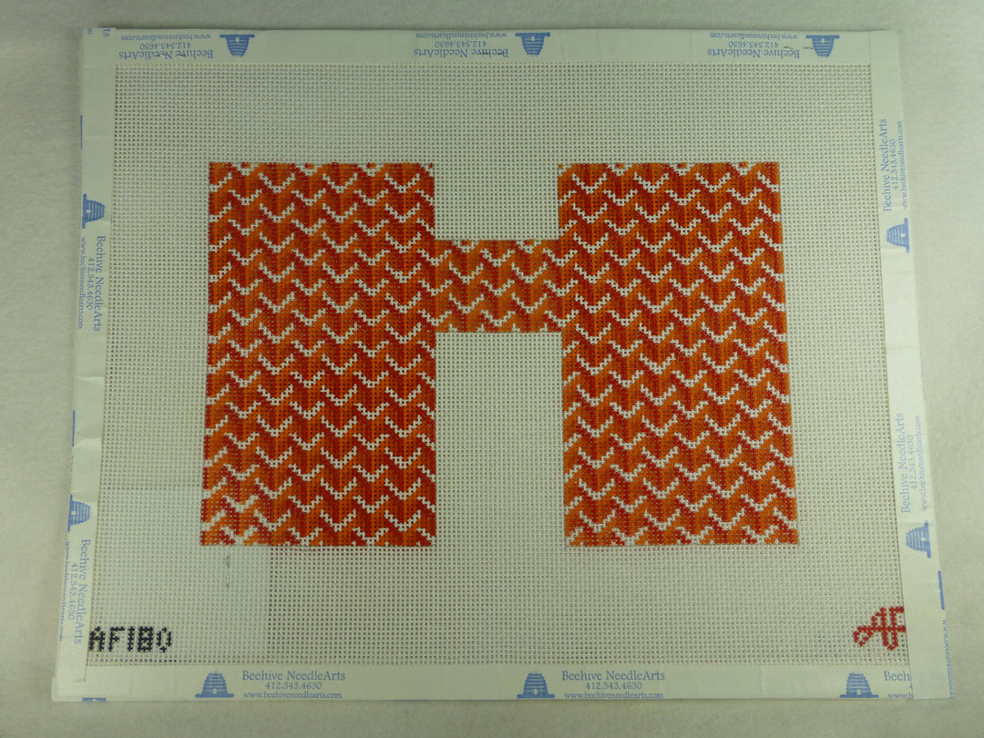 Anne Fisher Needlepoint AF180 Pattern Clutch Orange