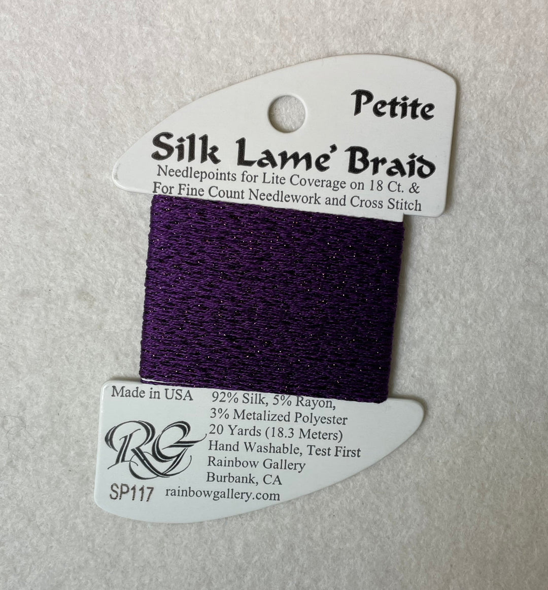 Petite Silk Lame Braid SP117 Dark Violet