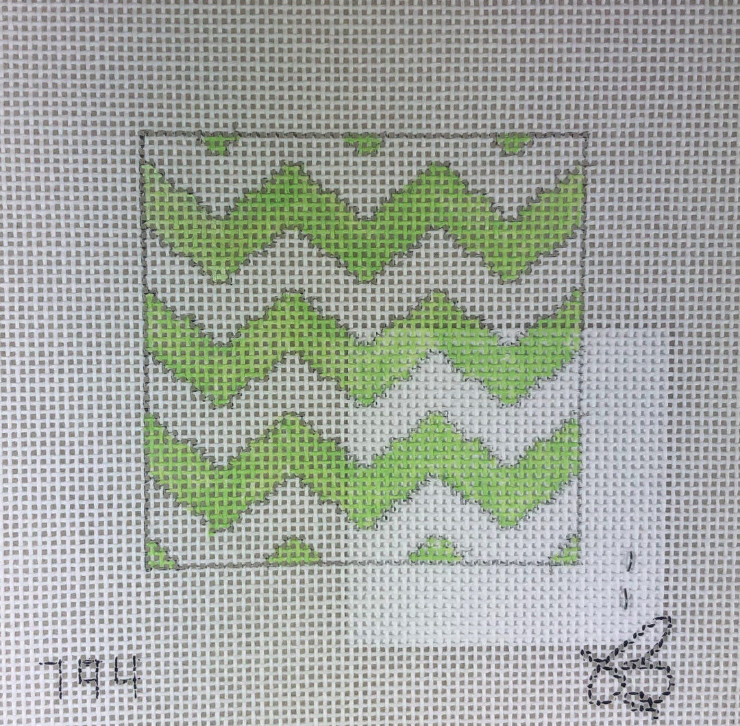* Beth Grantz Designs 120 794LW Chevron, Lime/White