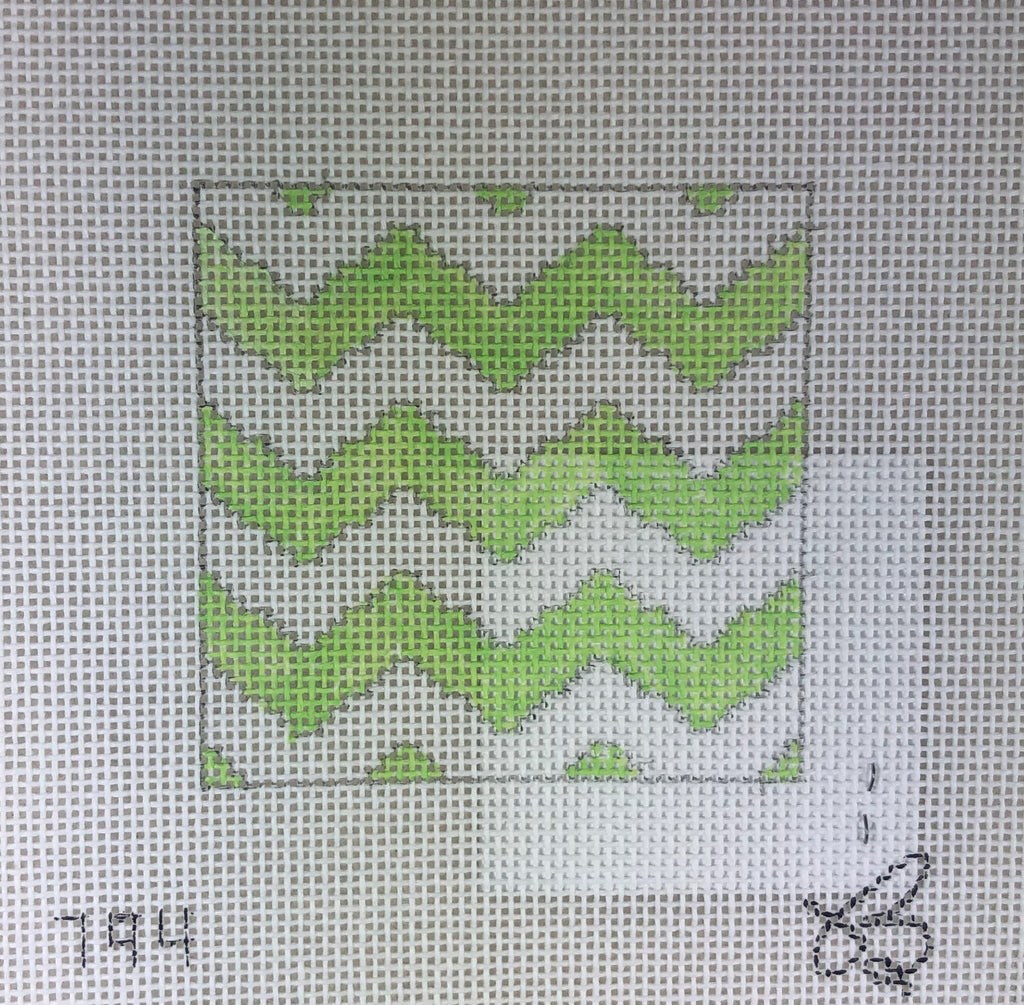 * Beth Grantz Designs 120 794LW Chevron, Lime/White