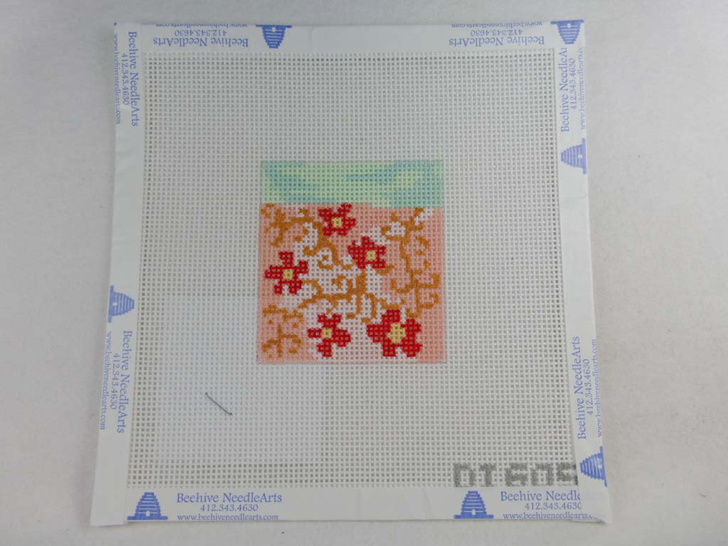 Birds of a Feather DI605 Floral Tile 4