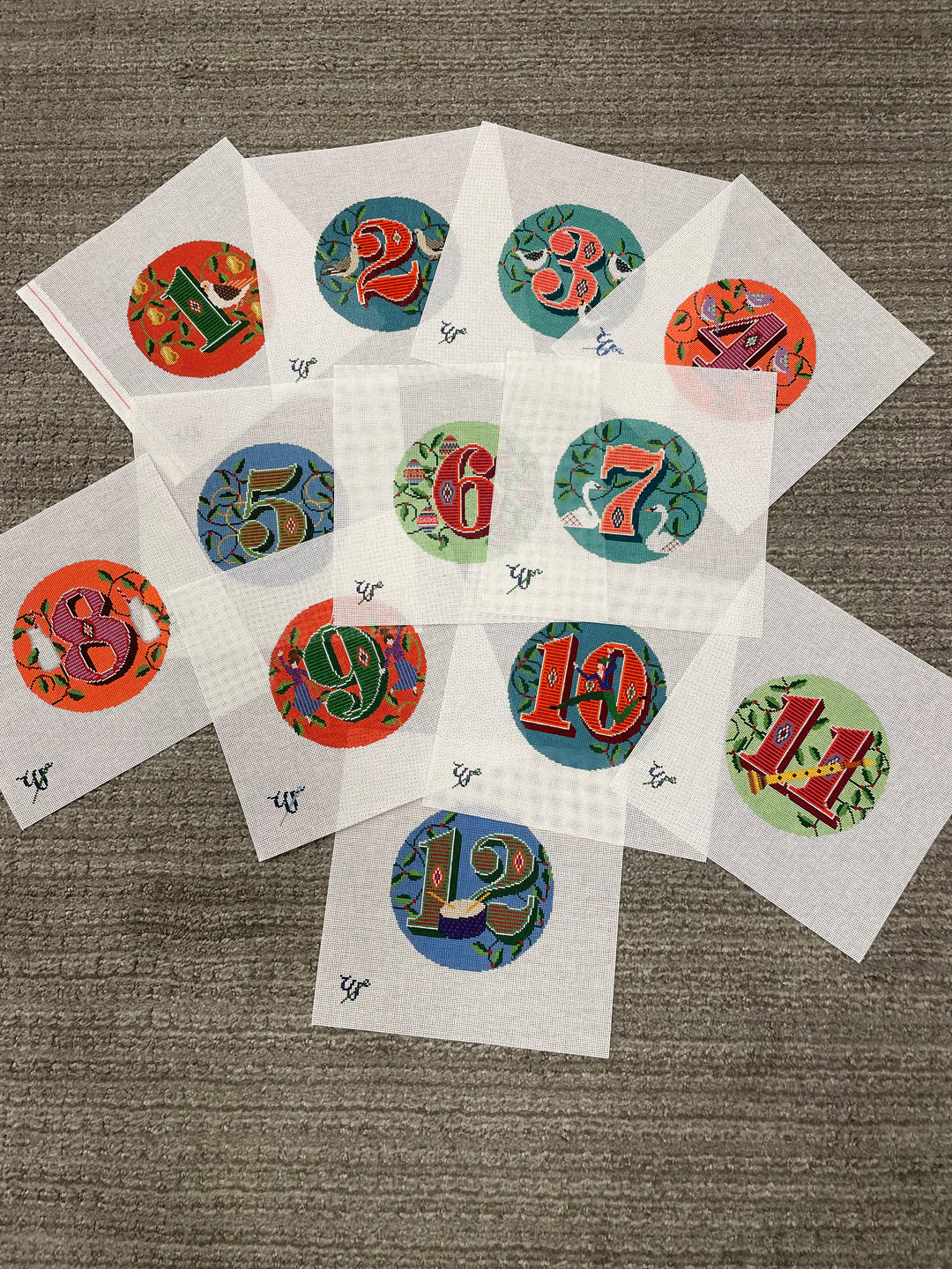 * Wipstitch Needleworks 12 Days of Christmas (sold as a set) with Stitch Guide