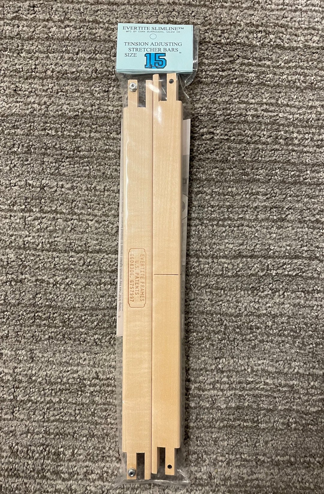 Evertite 15in Slimline Stretcher Bar/ pair