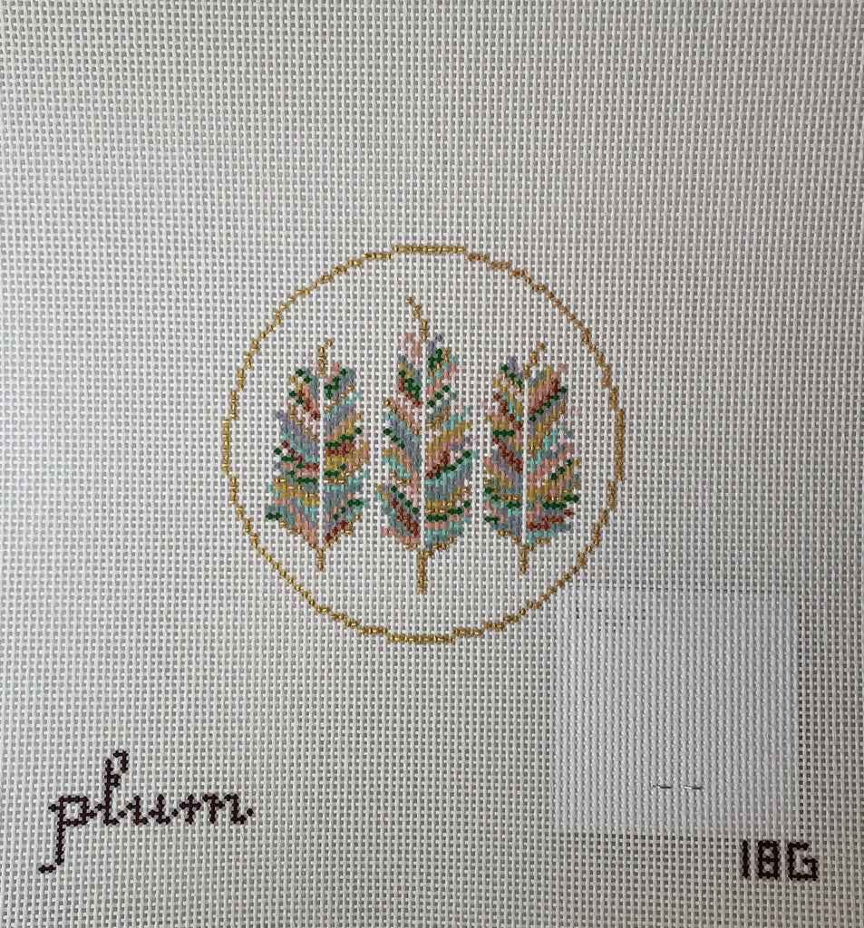 The Plum Stitchery 18G Feather Round