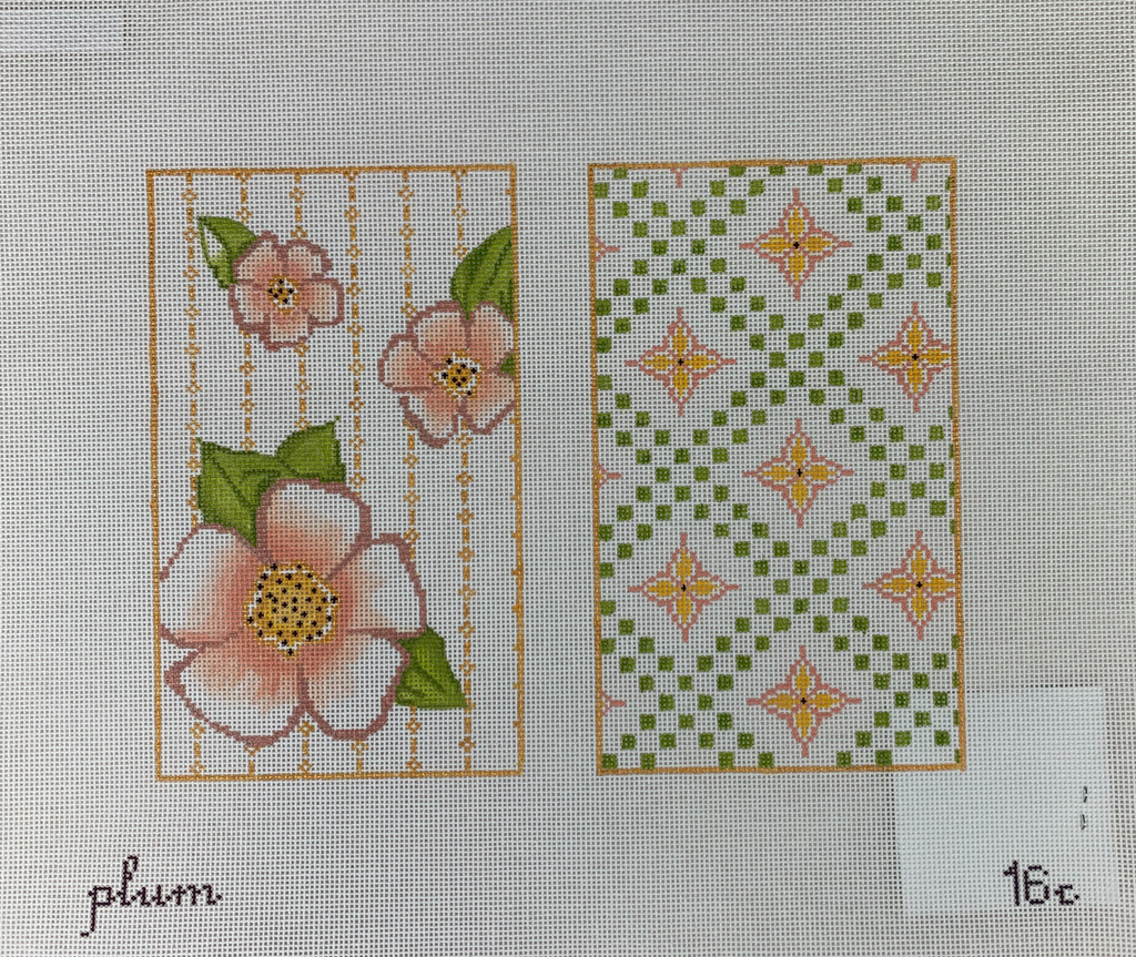 The Plum Stitchery 16-C Flower Wristlet
