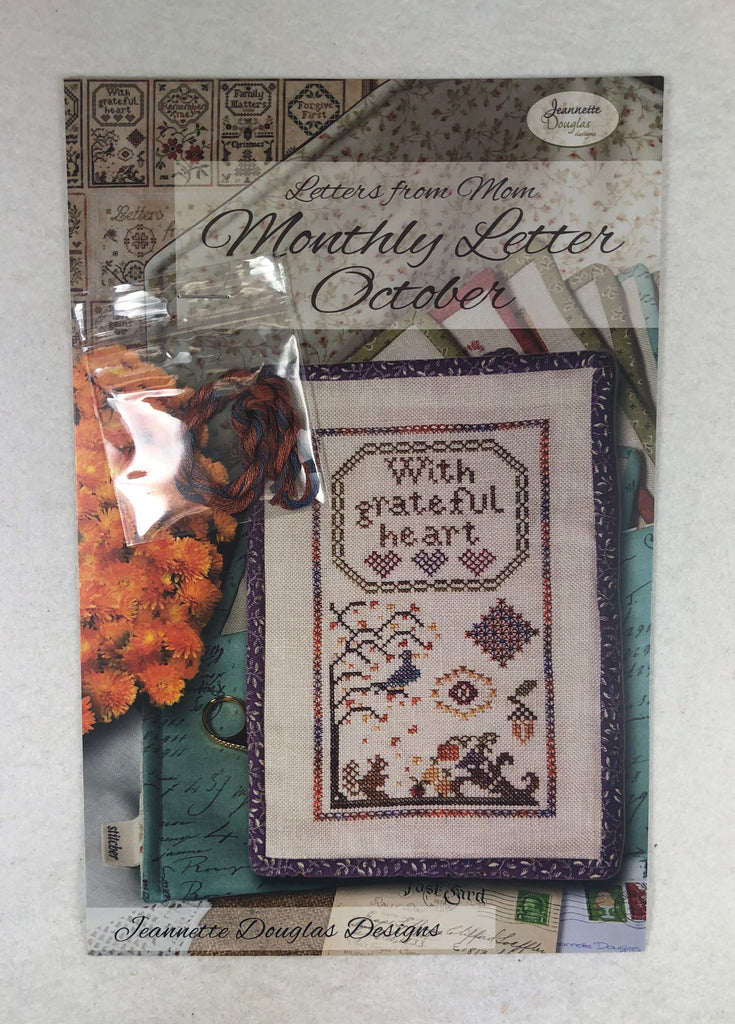Jeannette Douglas Designs JD220 Monthly Letter October