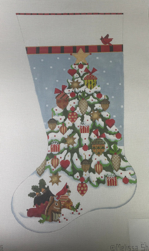 * Melissa Shirley 2045 Acorn Tree Stocking- 13m