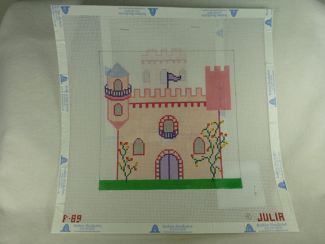 Julia's Needleworks PO89 Castle Tooth Fairy Pillow- two canvases