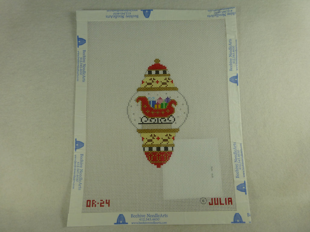 Julia's Needleworks OR24 Sleigh Ornament