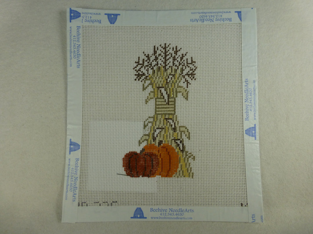 Kathy Schenkel MP236 Cornstalks w/ Pumpkin