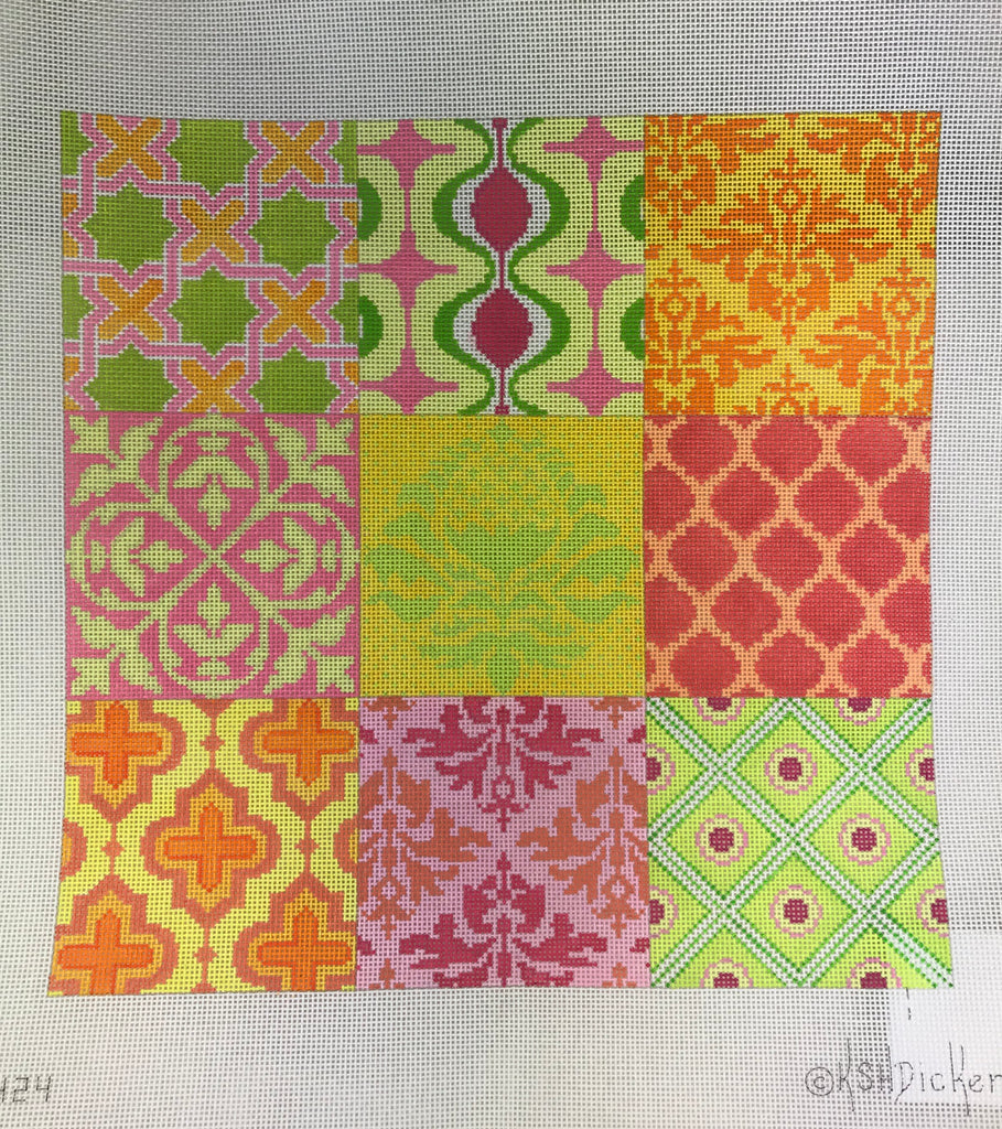 * Kate Dickerson Needlepoint PL-424 Patchwork