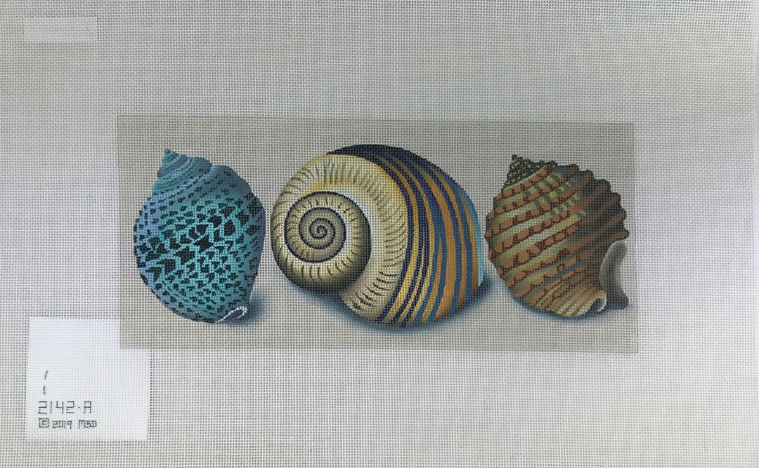 Melissa Shirley 2142-A 3 Shells - Blue Spots