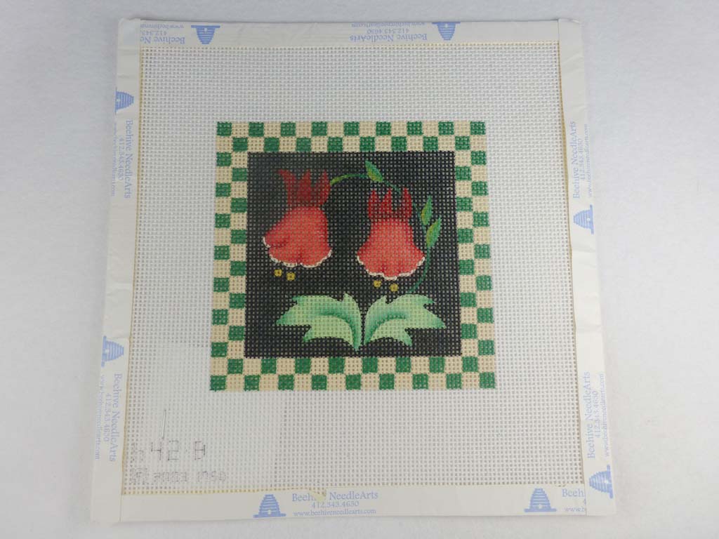 Melissa Shirley 642-B Folk Squares Green