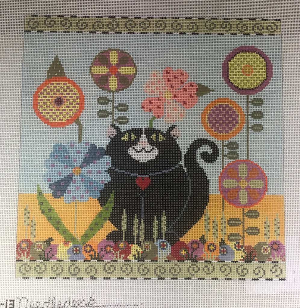 *SALE Needle Deeva 323-13 Cat In the Garden
