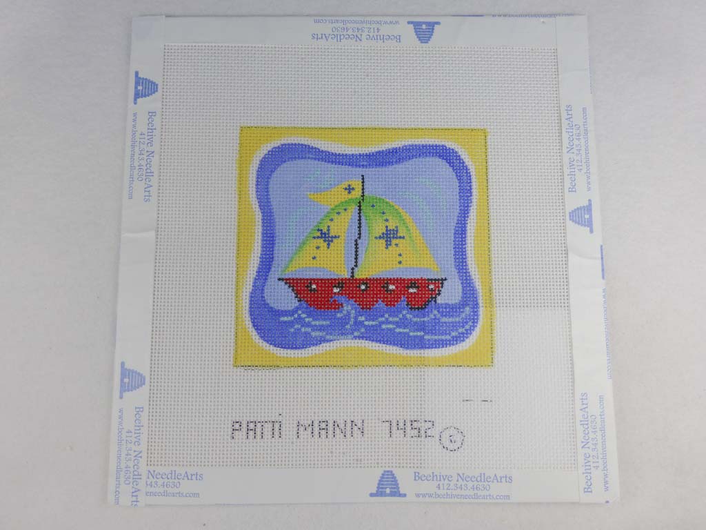 *SALE Patti Mann Designs 7452GB Mini Sailboat with Stars