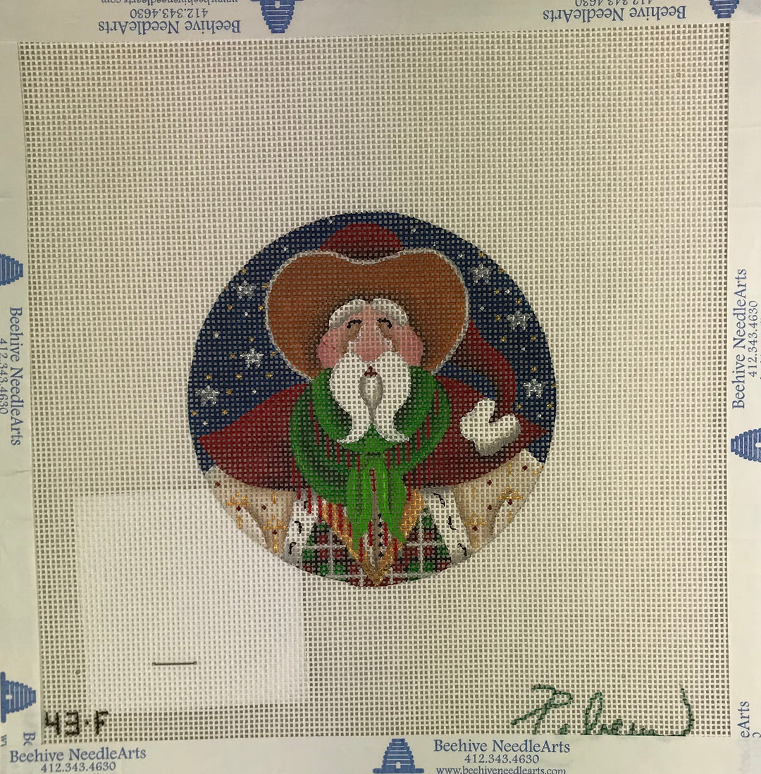 *SALE - Rebecca Wood 543f Cowboy Santa
