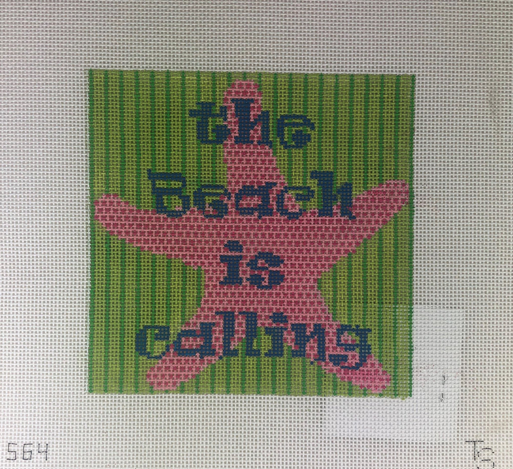 Two Sisters Needlepoint 563 Calling Saying