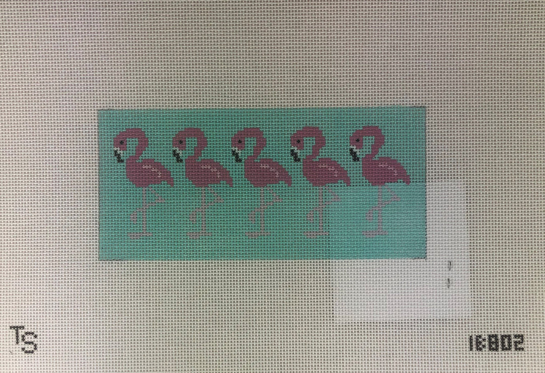 Two Sisters Needlepoint IB802 Pink Flamingo