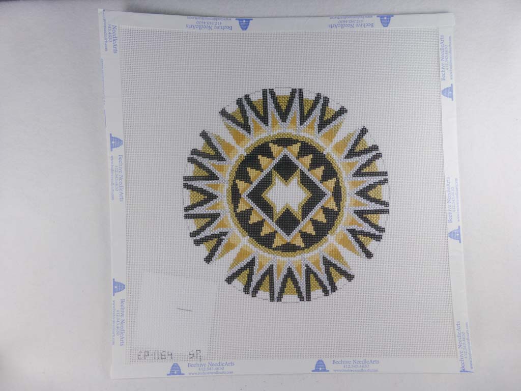 *SALE Susan Roberts Needlepoint Design, Inc. Star of David, Black, Gold