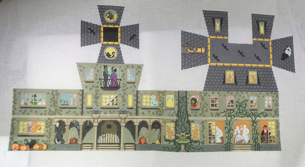 * Susan Roberts Needlepoint Design 296 MH1295 Halloween House